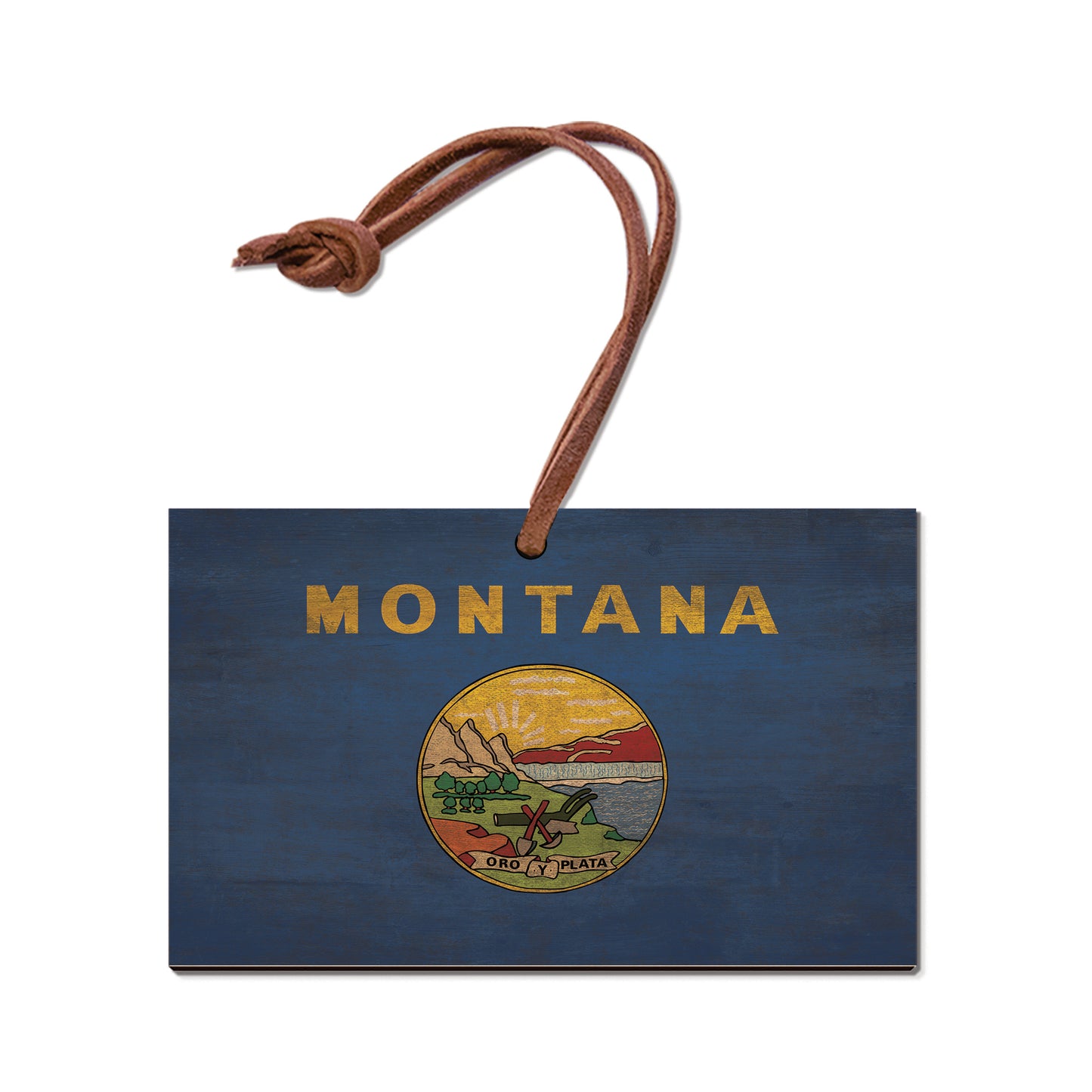 Montana Wood State Flag - Classic Edge