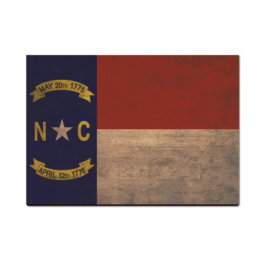 North Carolina Wood State Flag - Classic Edge