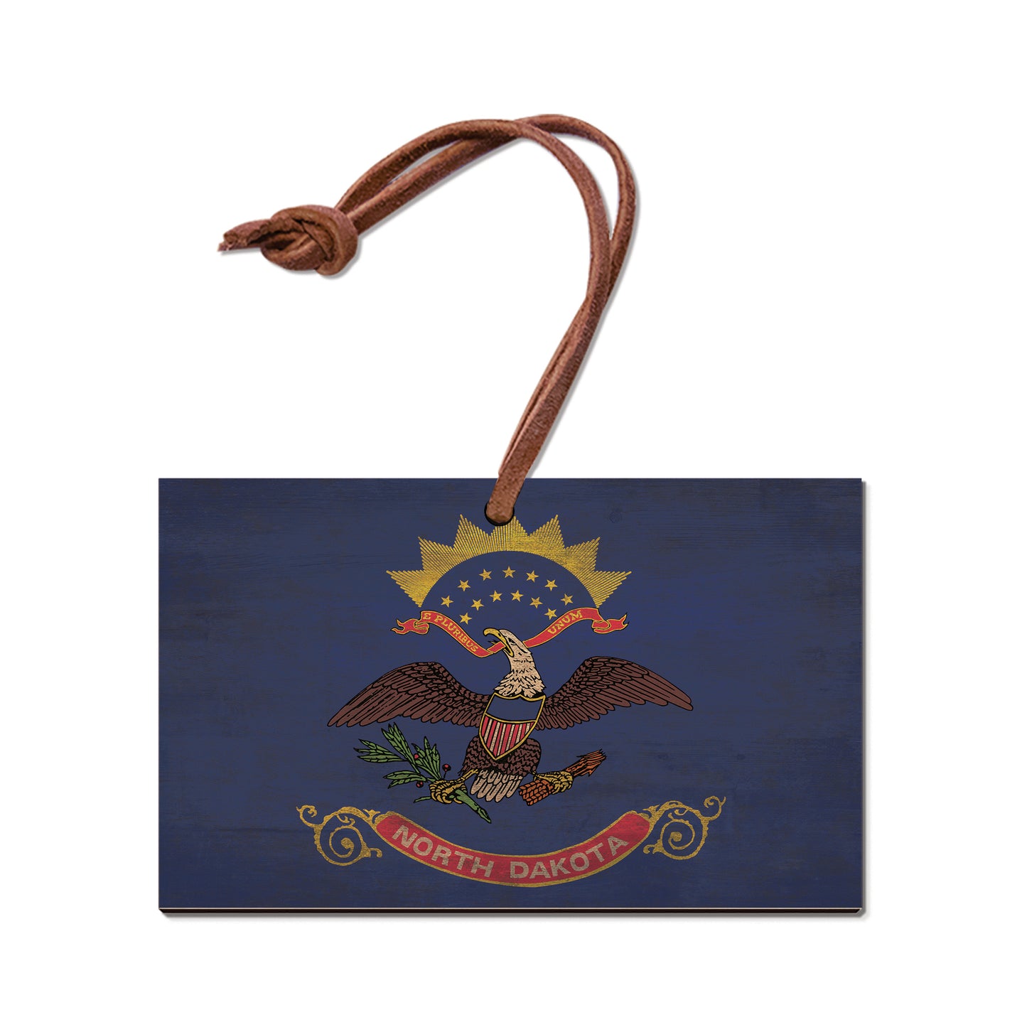 North Dakota Wood State Flag - Classic Edge