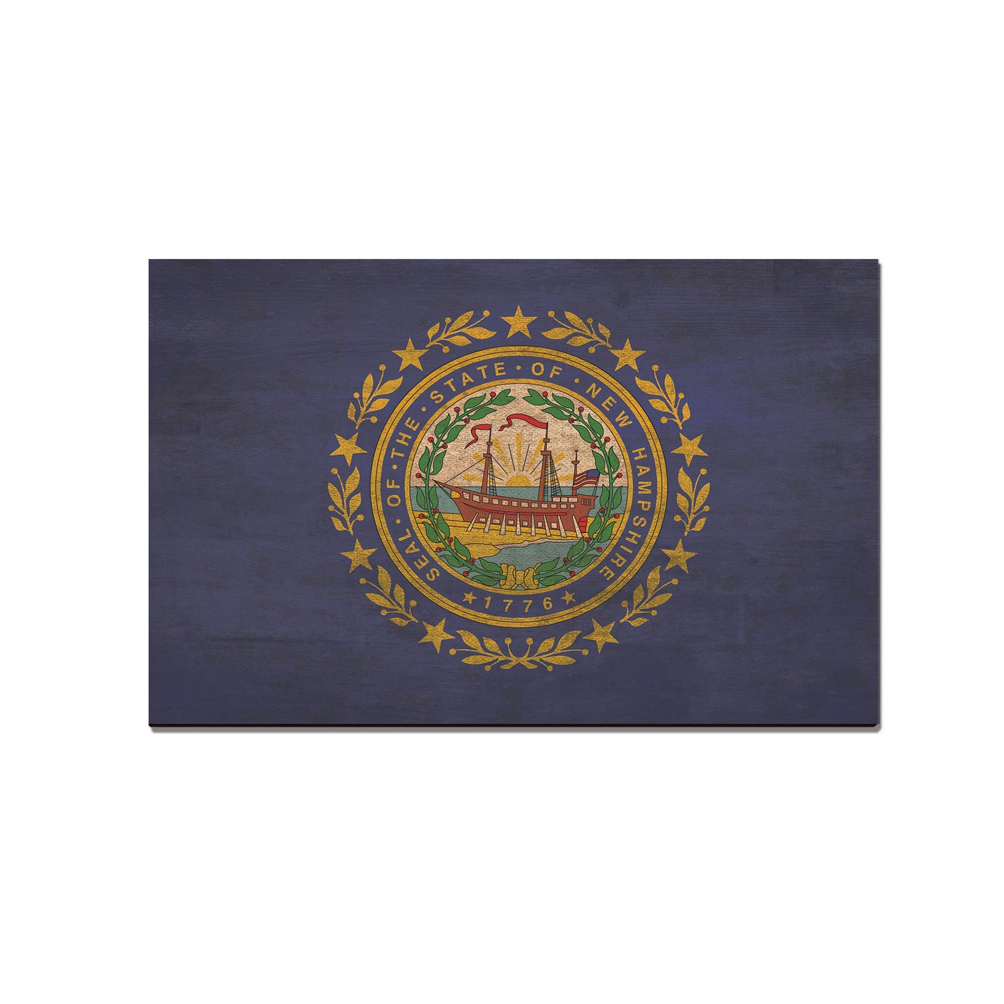 New Hampshire Wood State Flag - Classic Edge