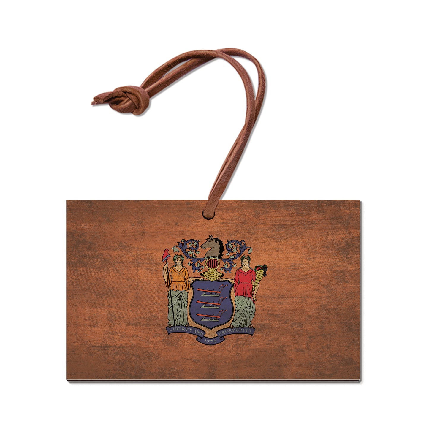 New Jersey Wood State Flag - Classic Edge