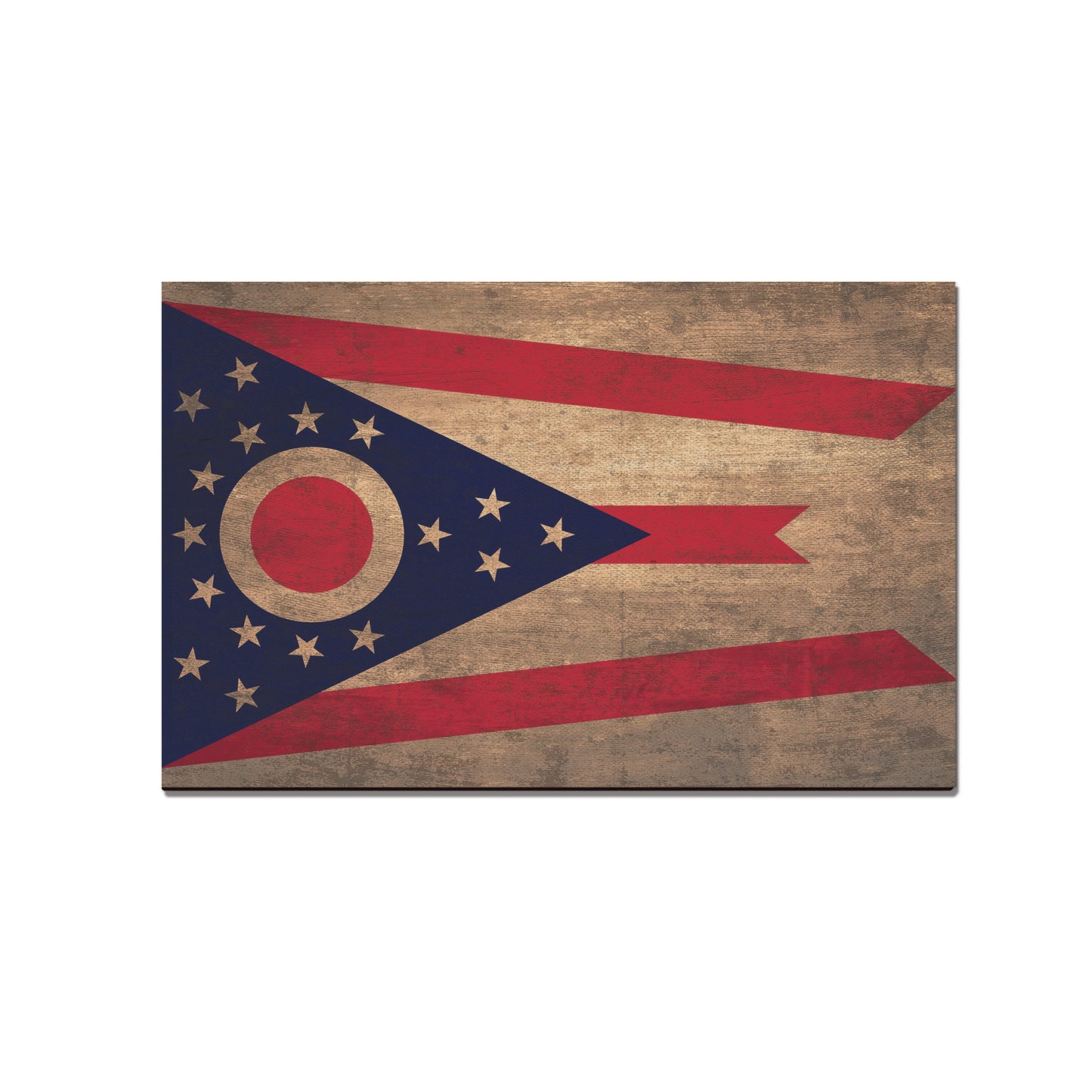 Ohio Wood State Flag - Classic Edge
