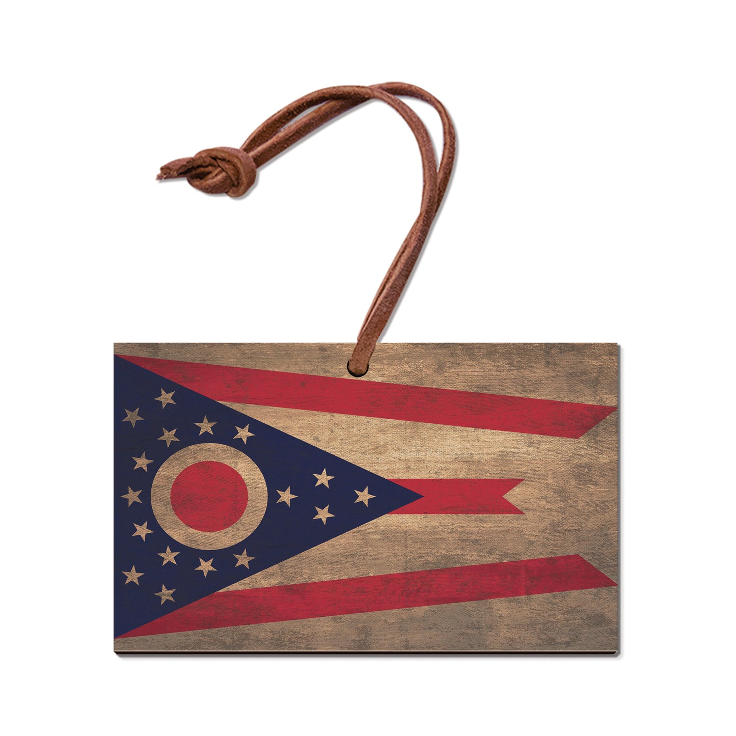 Ohio Wood State Flag - Classic Edge
