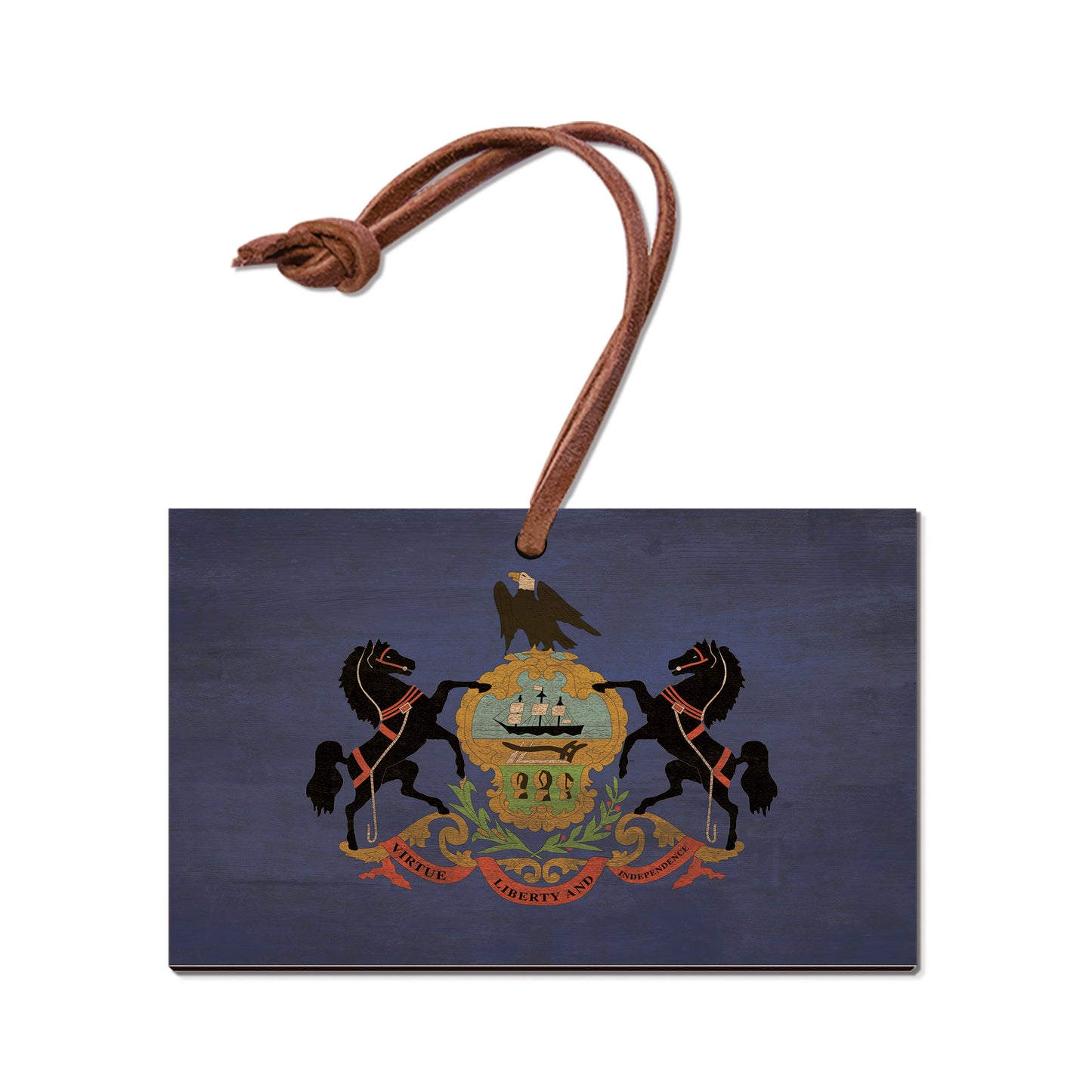Pennsylvania Wood State Flag - Classic Edge