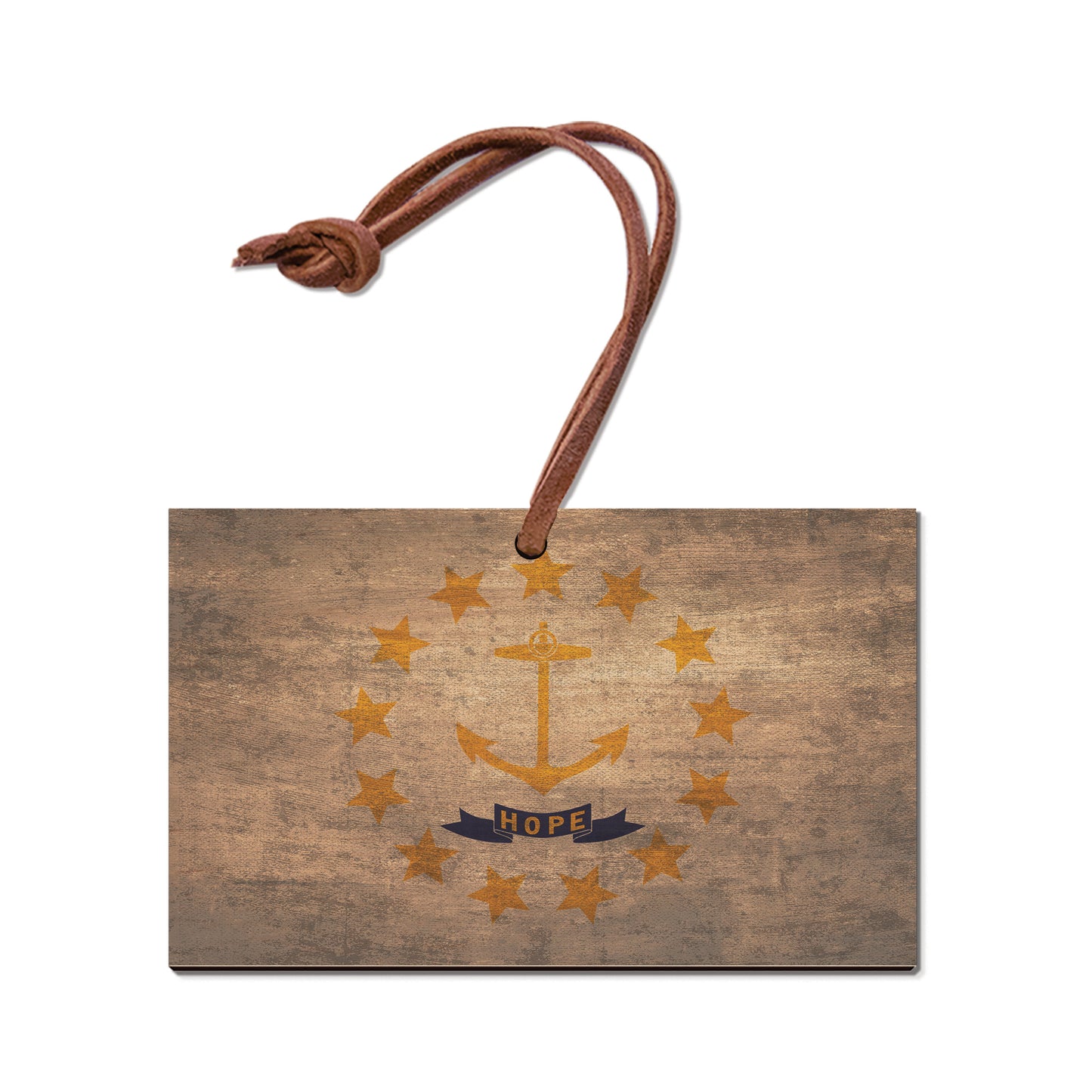 Rhode Island Wood State Flag - Classic Edge