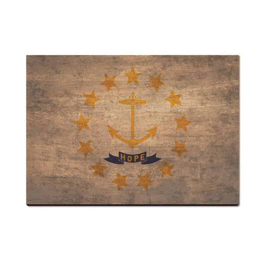 Rhode Island Wood State Flag - Classic Edge
