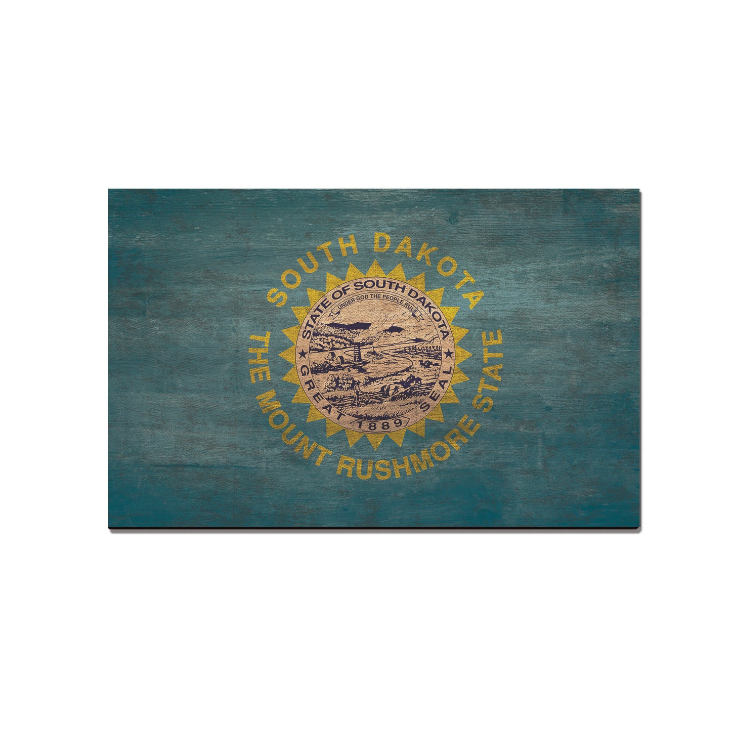 South Dakota Wood State Flag - Classic Edge