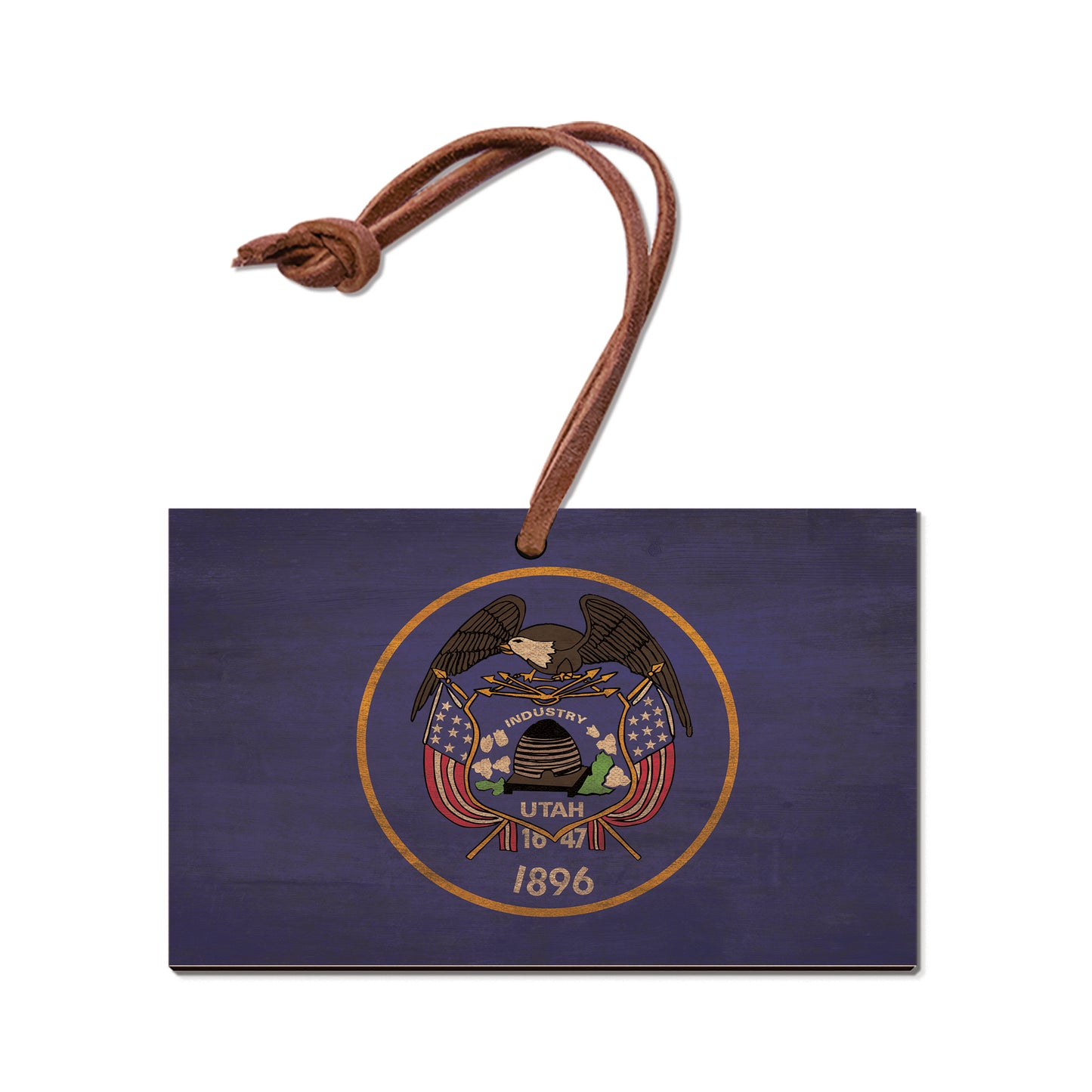 Utah Wood State Flag - Classic Edge