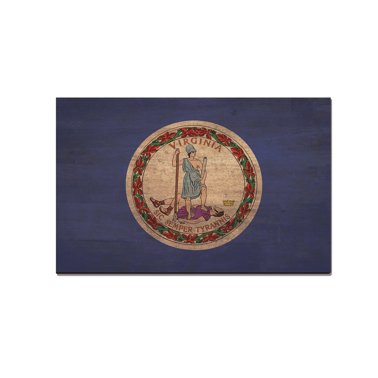 Virginia Wood State Flag - Classic Edge