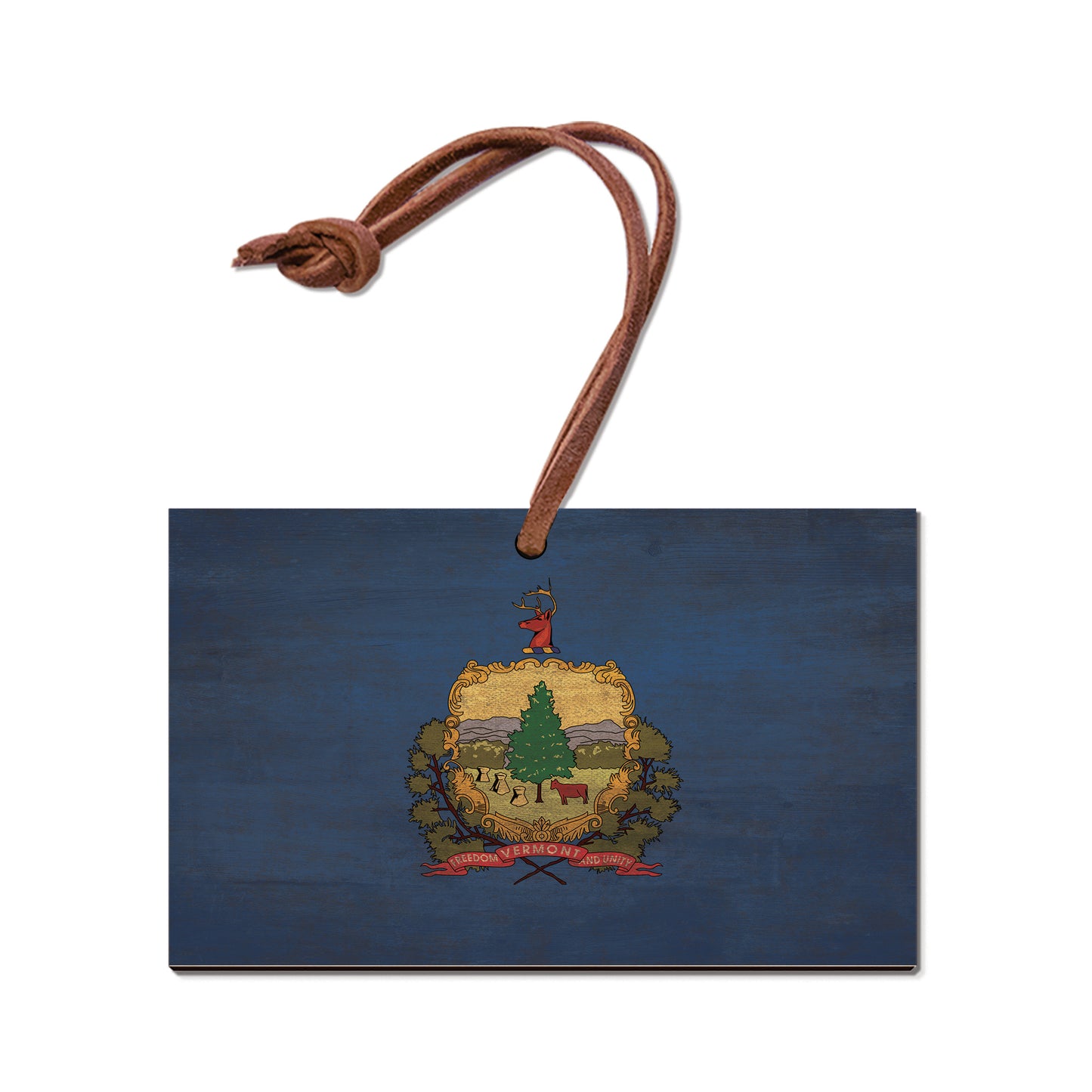 Vermont Wood State Flag - Classic Edge