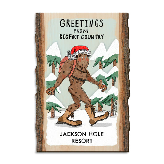 Holiday Bigfoot Hiker - Live Edge