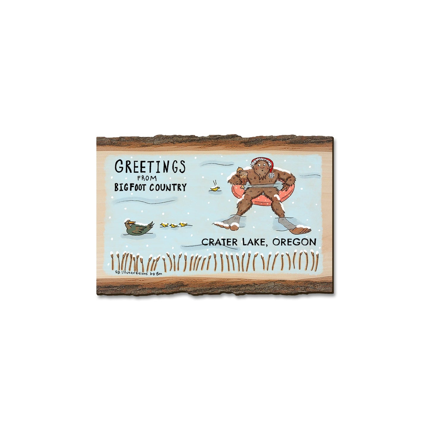 Holiday Bigfoot Swimmer - Live Edge