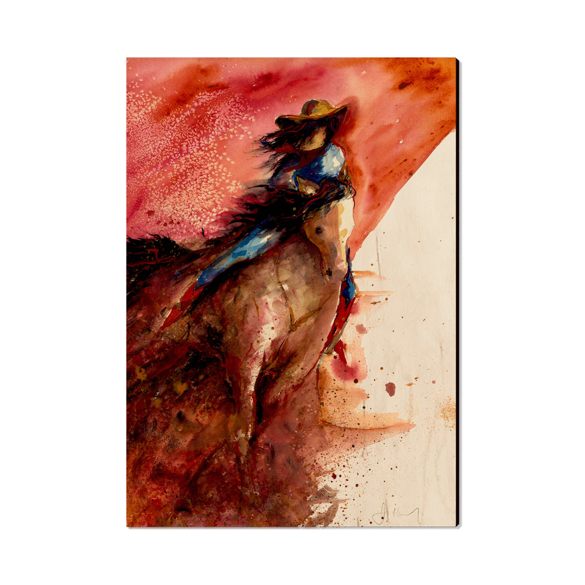 Neal's Barrel Rider - Small Art & Gift Postcard (5pk // $2.40ea)