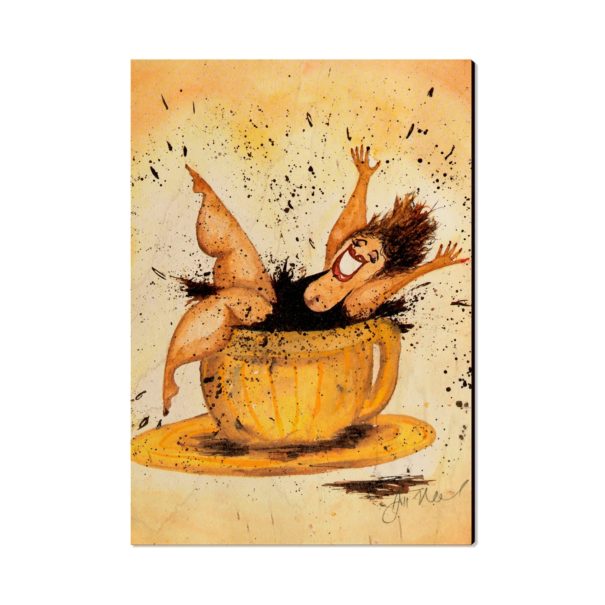 Neal's Caffeine Queen - Small Art & Gift Postcard (5pk // $2.40ea)