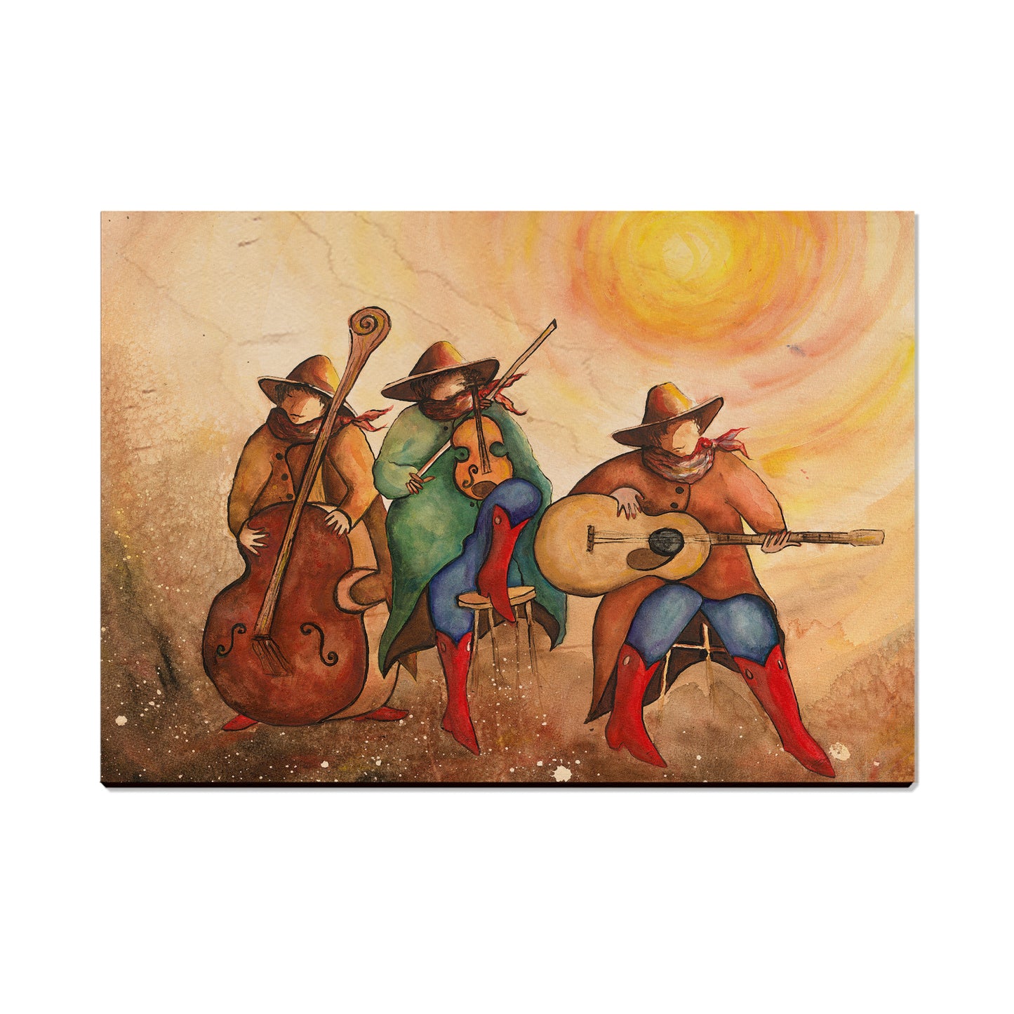 Neal's Red Boot Trio - Small Art & Gift Postcard (5pk // $2.40ea)