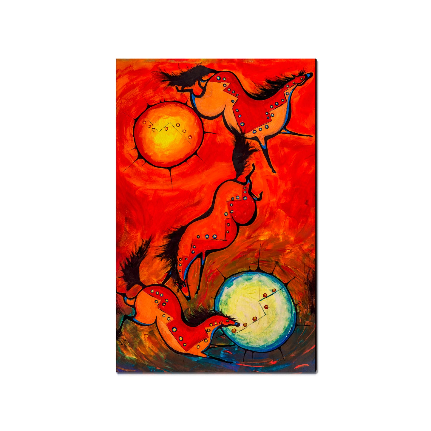 Neal's Red Horses - Small Art & Gift Magnet (5pk // $2.40ea)