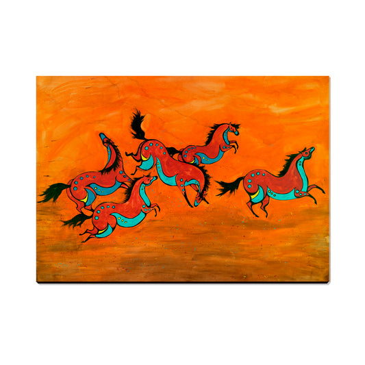 Neal's Sun Moon Horses - Small Art & Gift Postcard (5pk // $2.40ea)