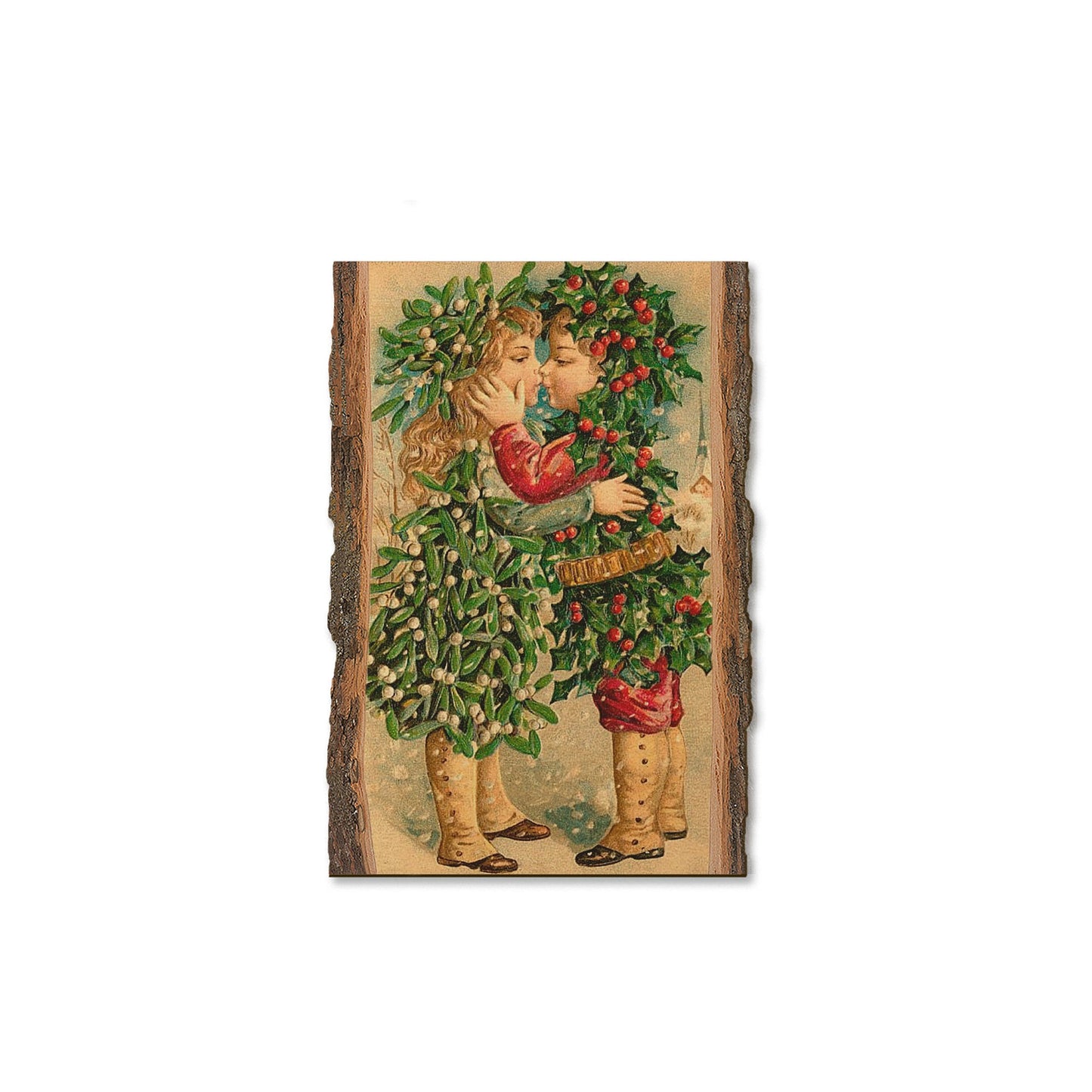 Kissing Kids - Holiday - Live Edge