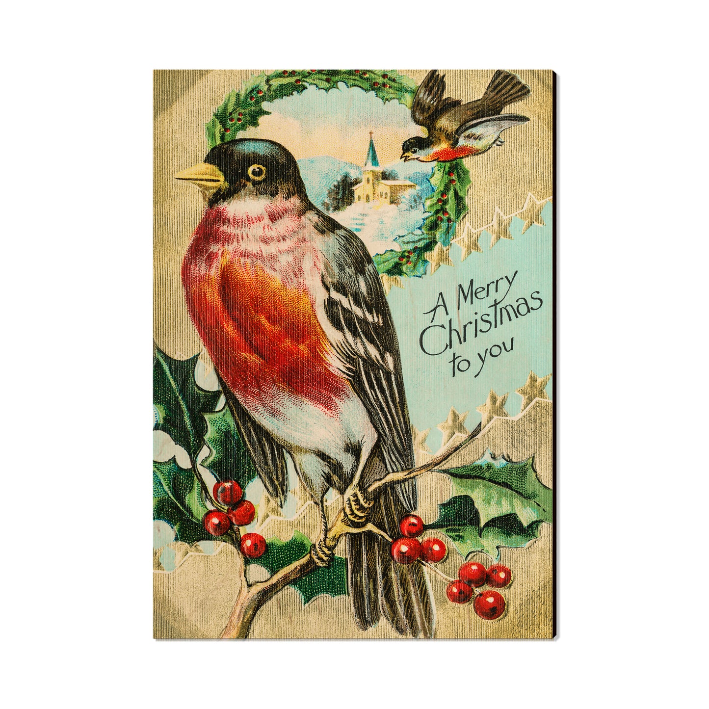 Merry Christmas Robin - Holiday - Classic Edge
