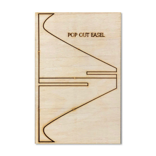 4" Pop-Out Mini Wood Easel (10pk)