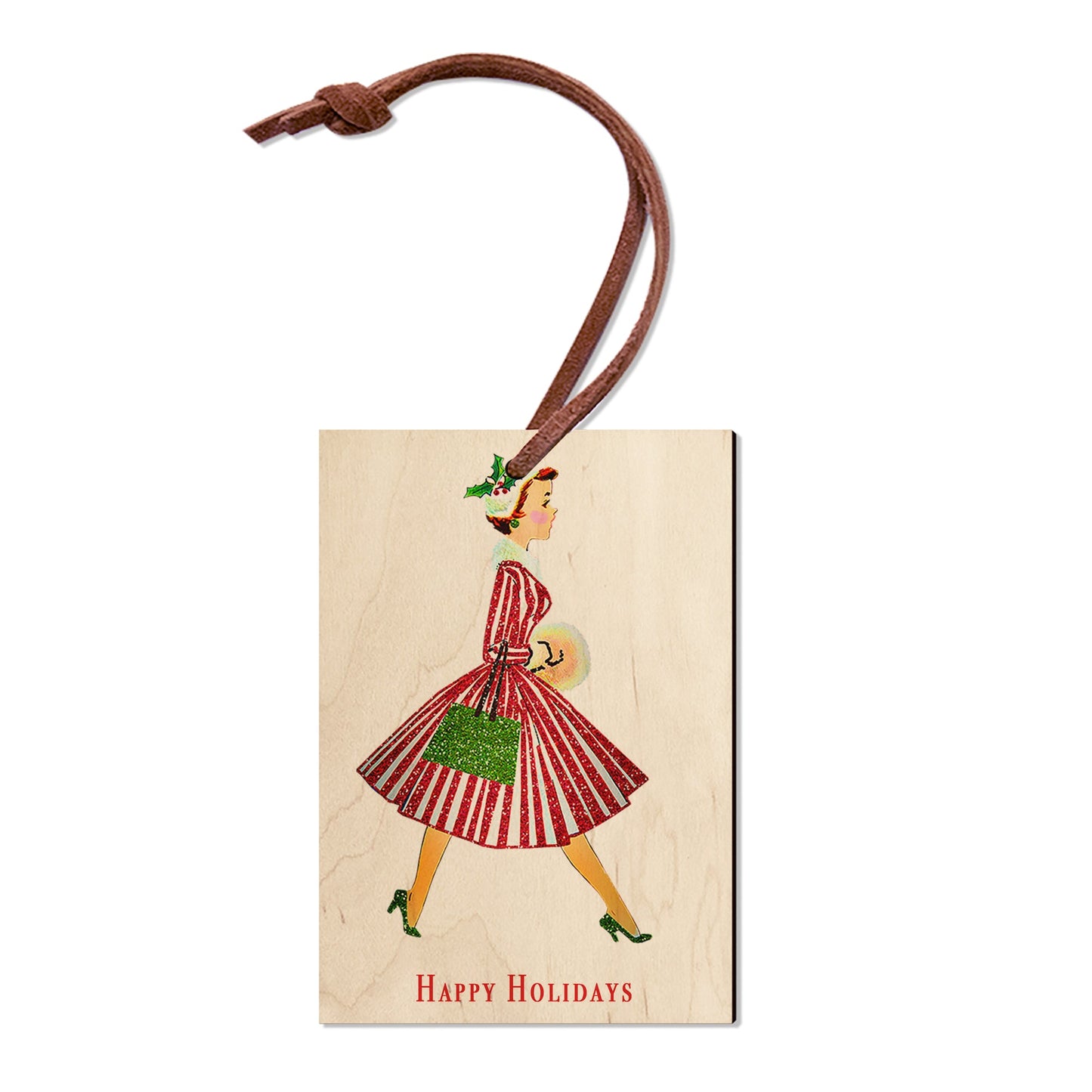 Retro Holiday Lady - Holiday - Classic Edge