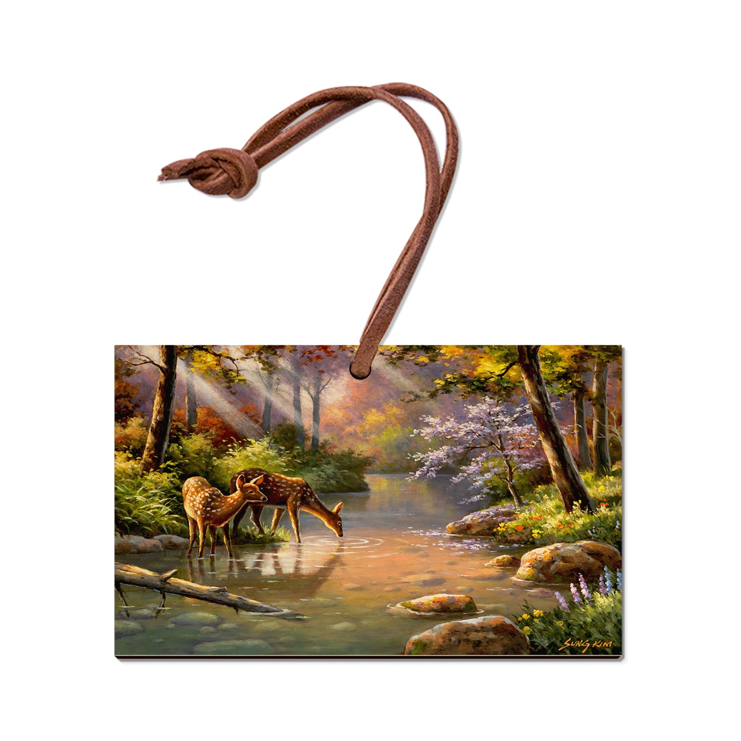 Kim's Deer In Stream - Classic Edge