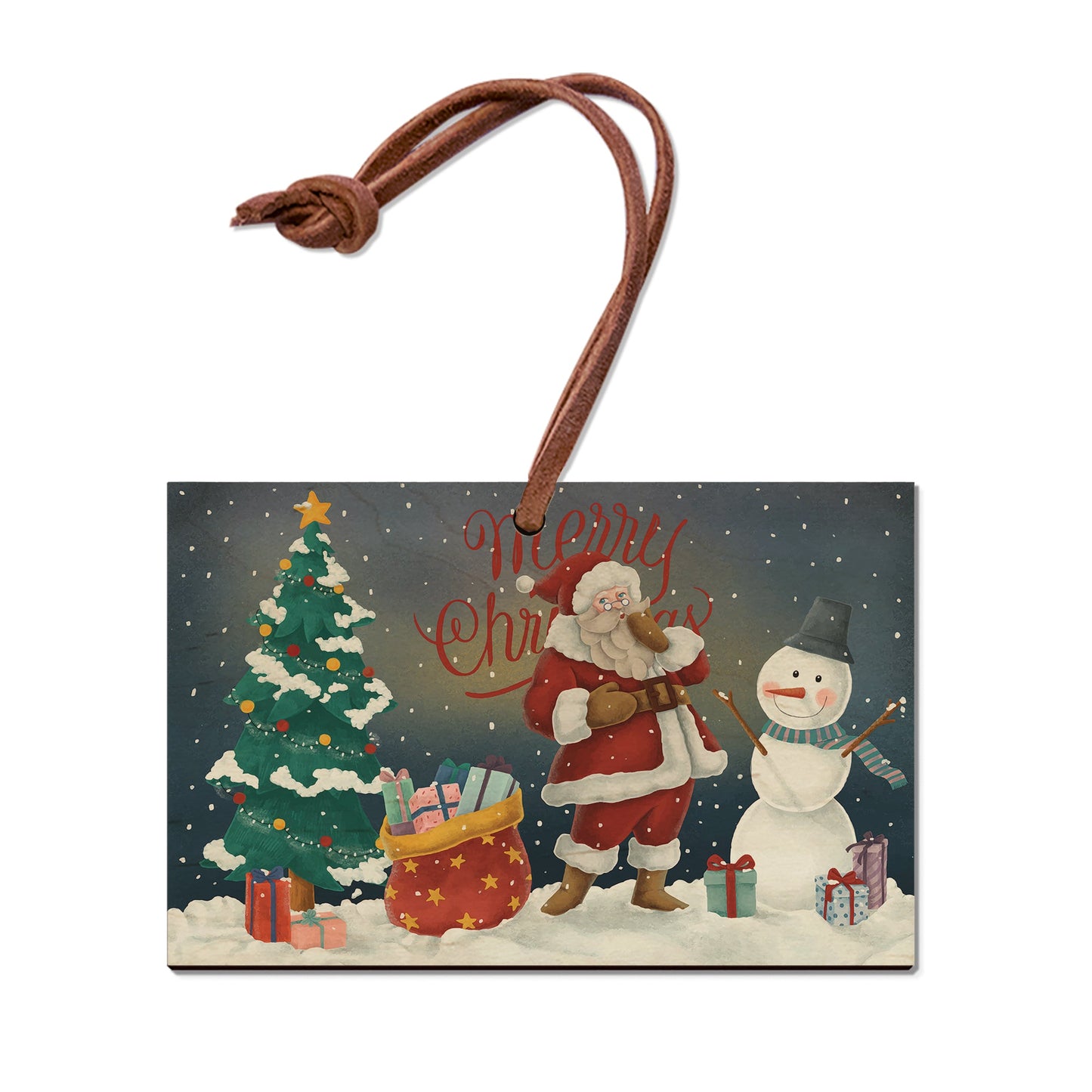 Santa & Snowman - Holiday - Classic Edge