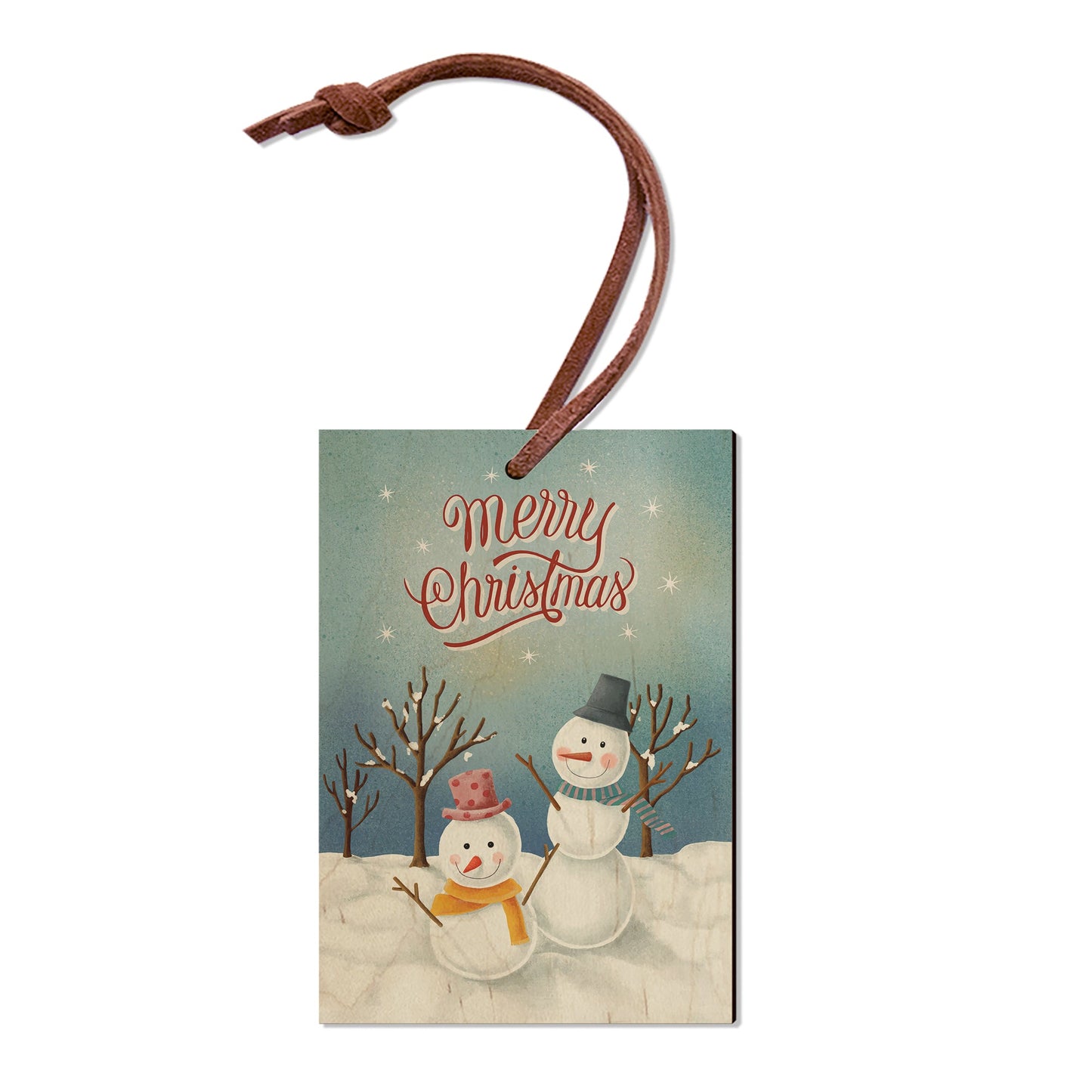 Two Snowman Greeting - Holiday - Classic Edge