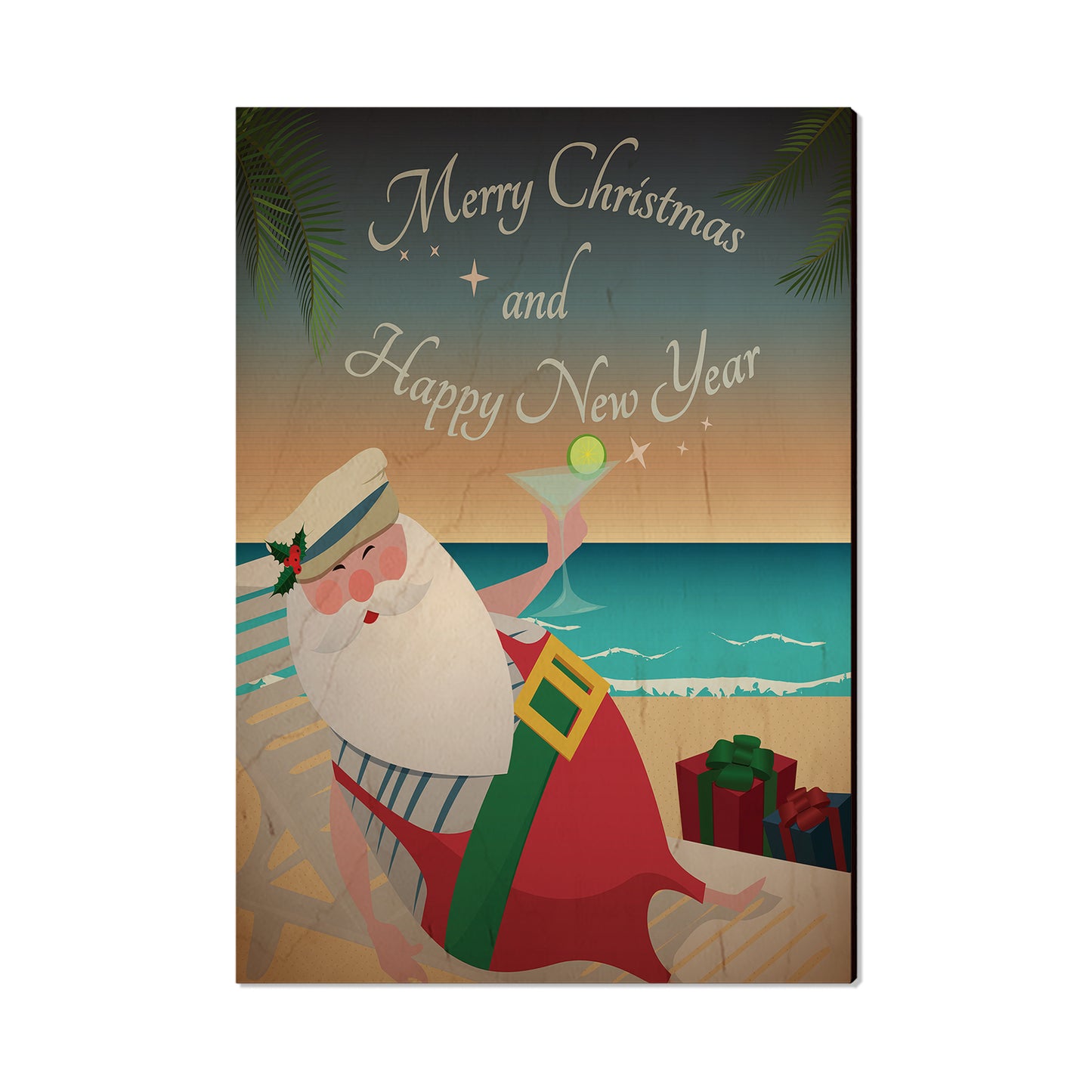 Beach Santa - Holiday - Classic Edge