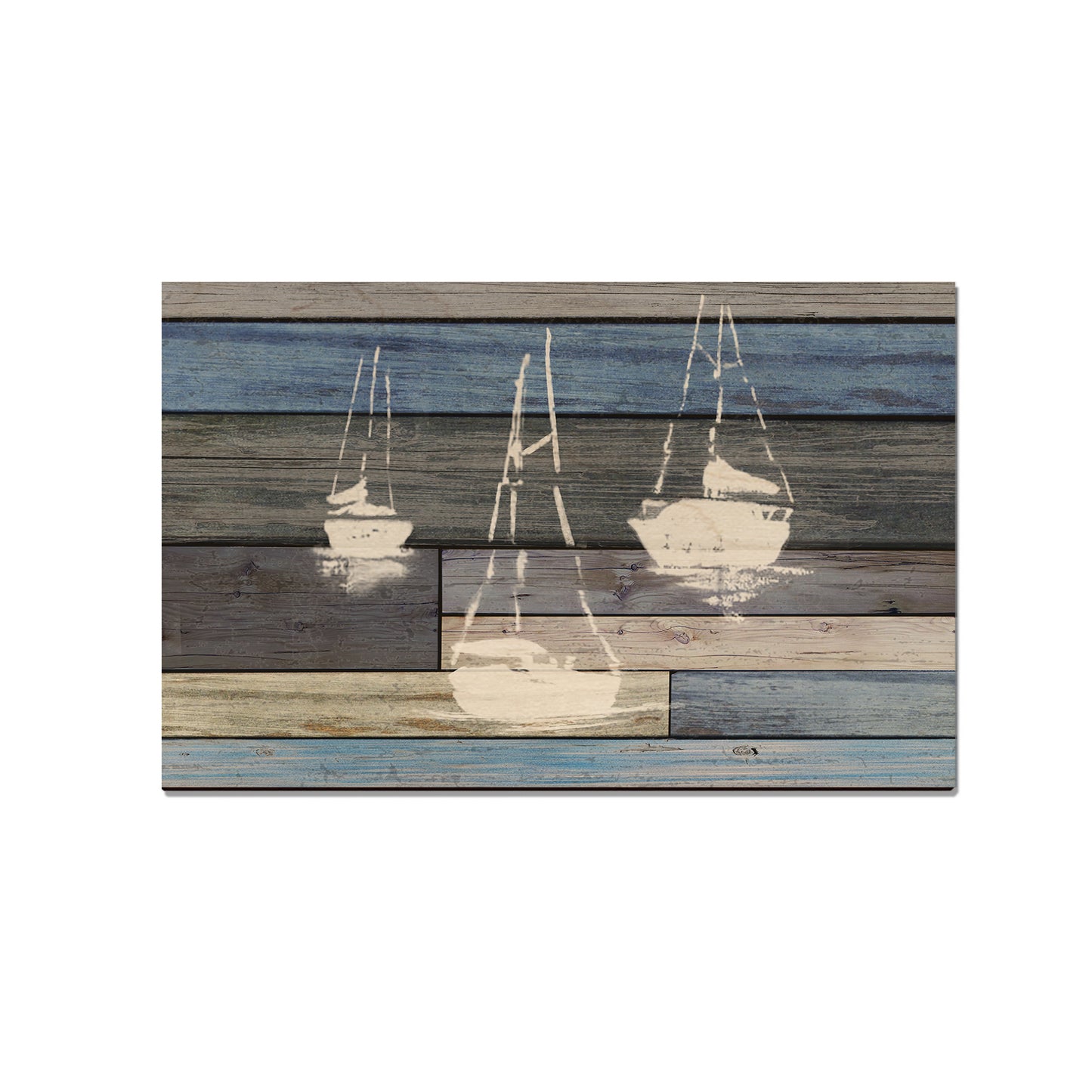 Blue Sailboats - Classic Edge