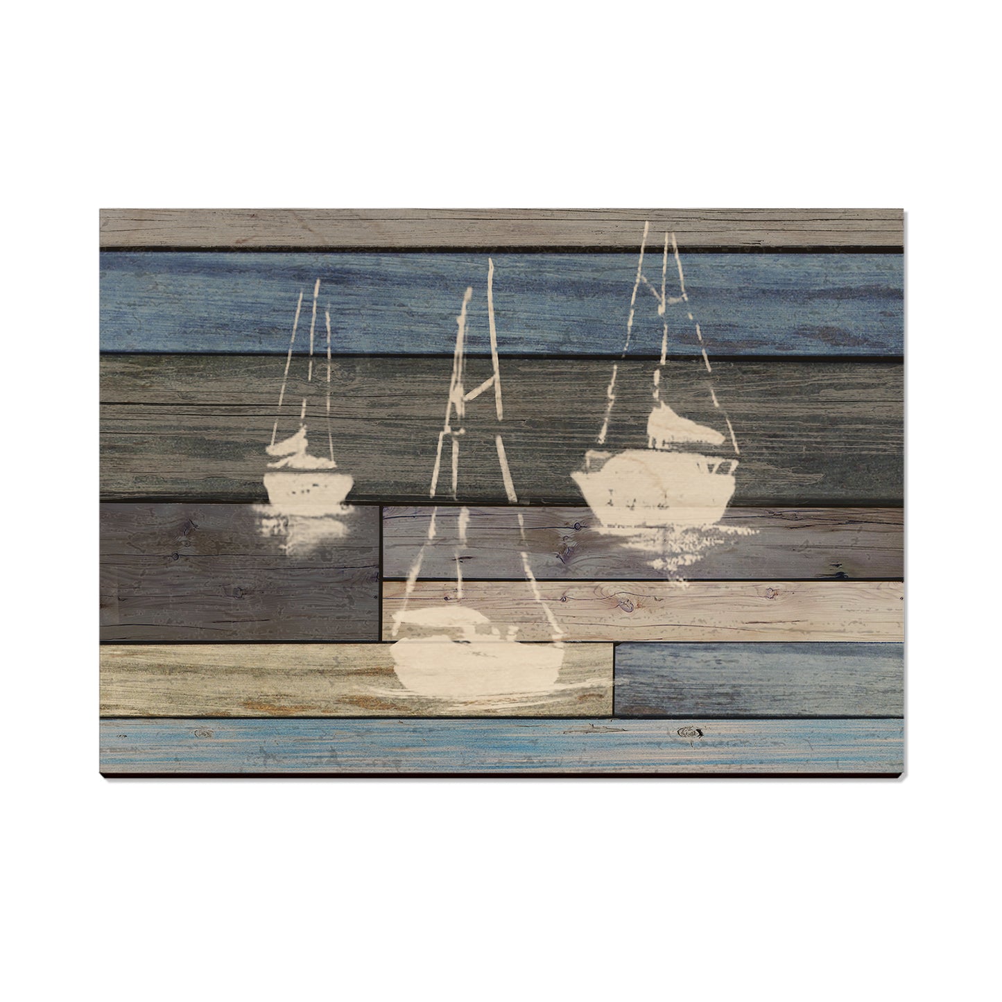 Blue Sailboats - Classic Edge