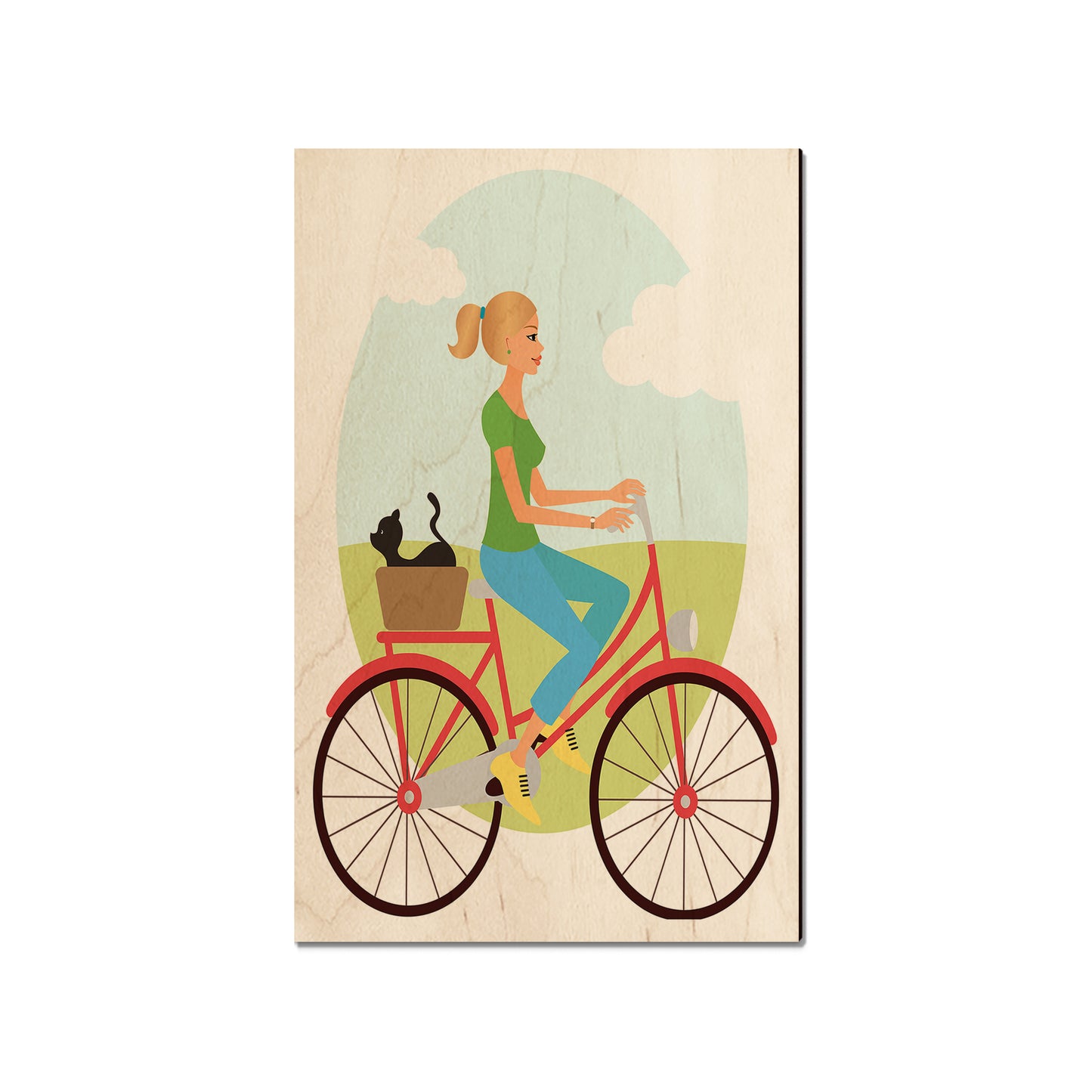 Red Bike Girl - Classic Edge