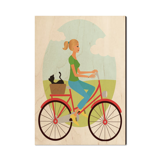 Red Bike Girl - Classic Edge