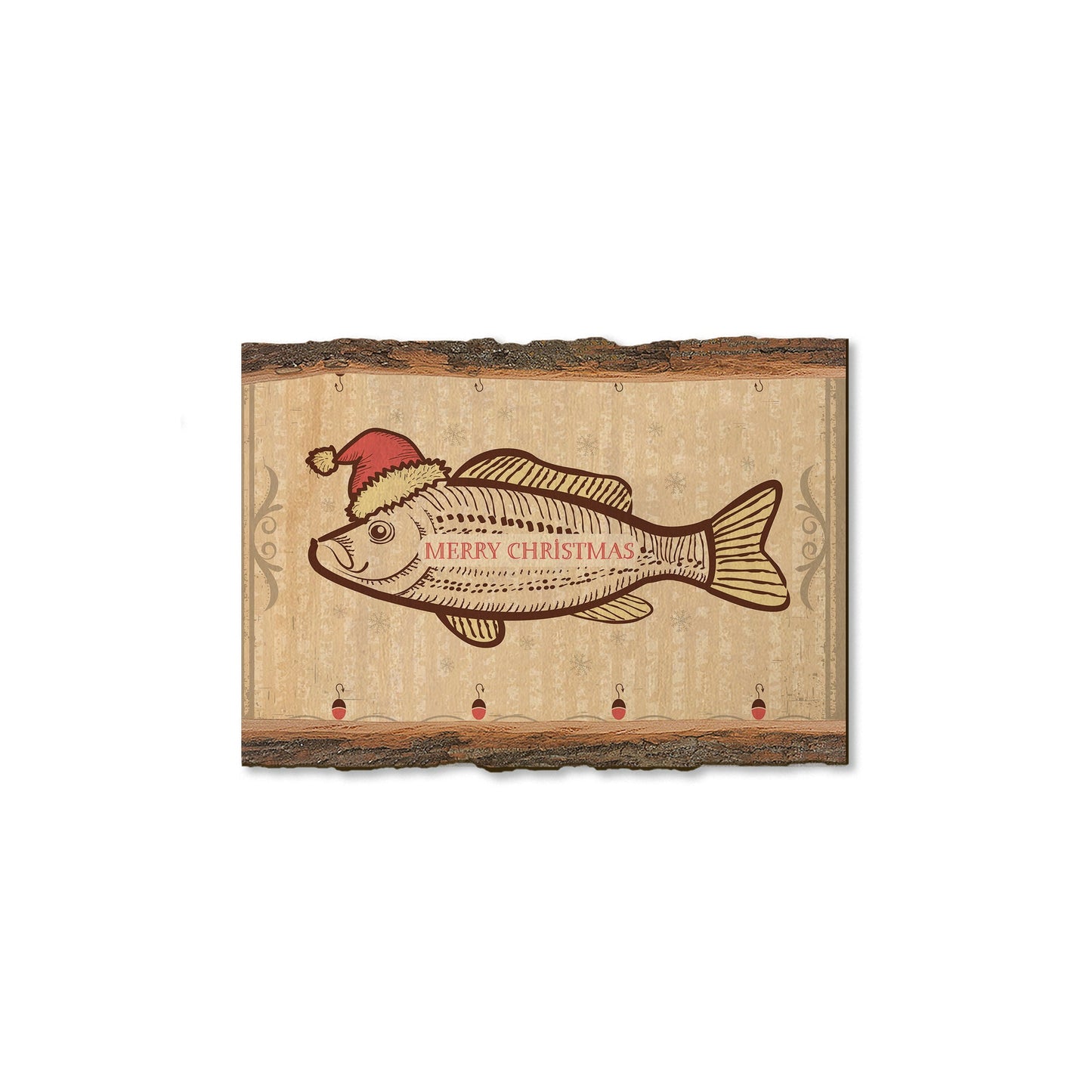 Christmas Fish - Holiday - Live Edge