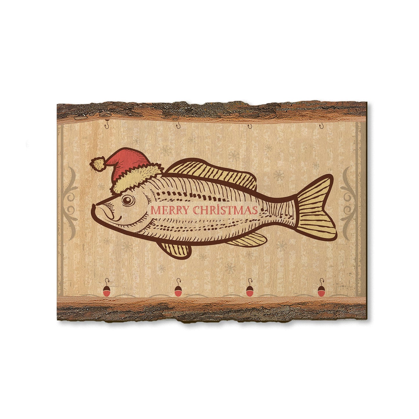 Christmas Fish - Holiday - Live Edge