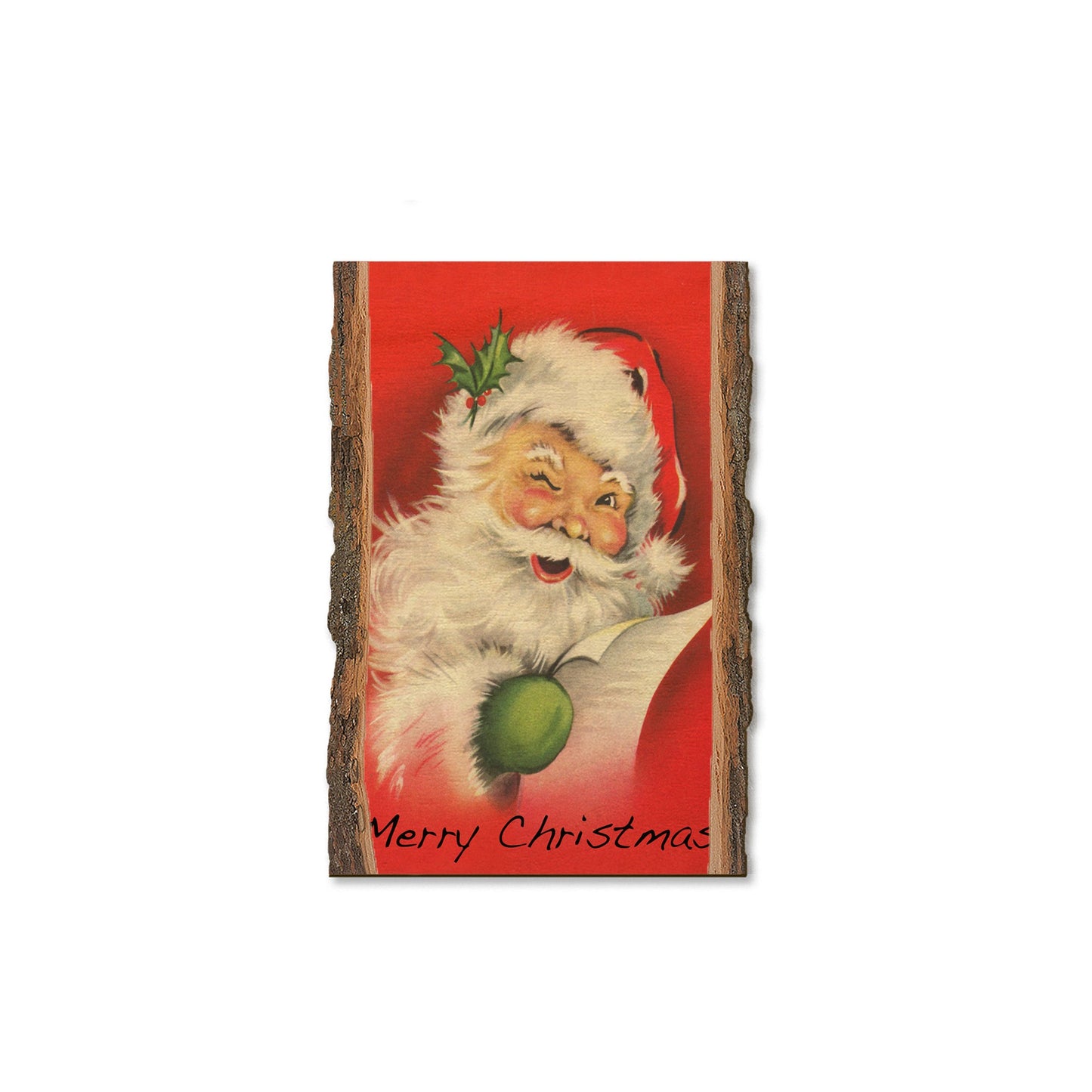 Red Santa - Holiday - Live Edge