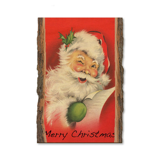 Red Santa - Holiday - Live Edge